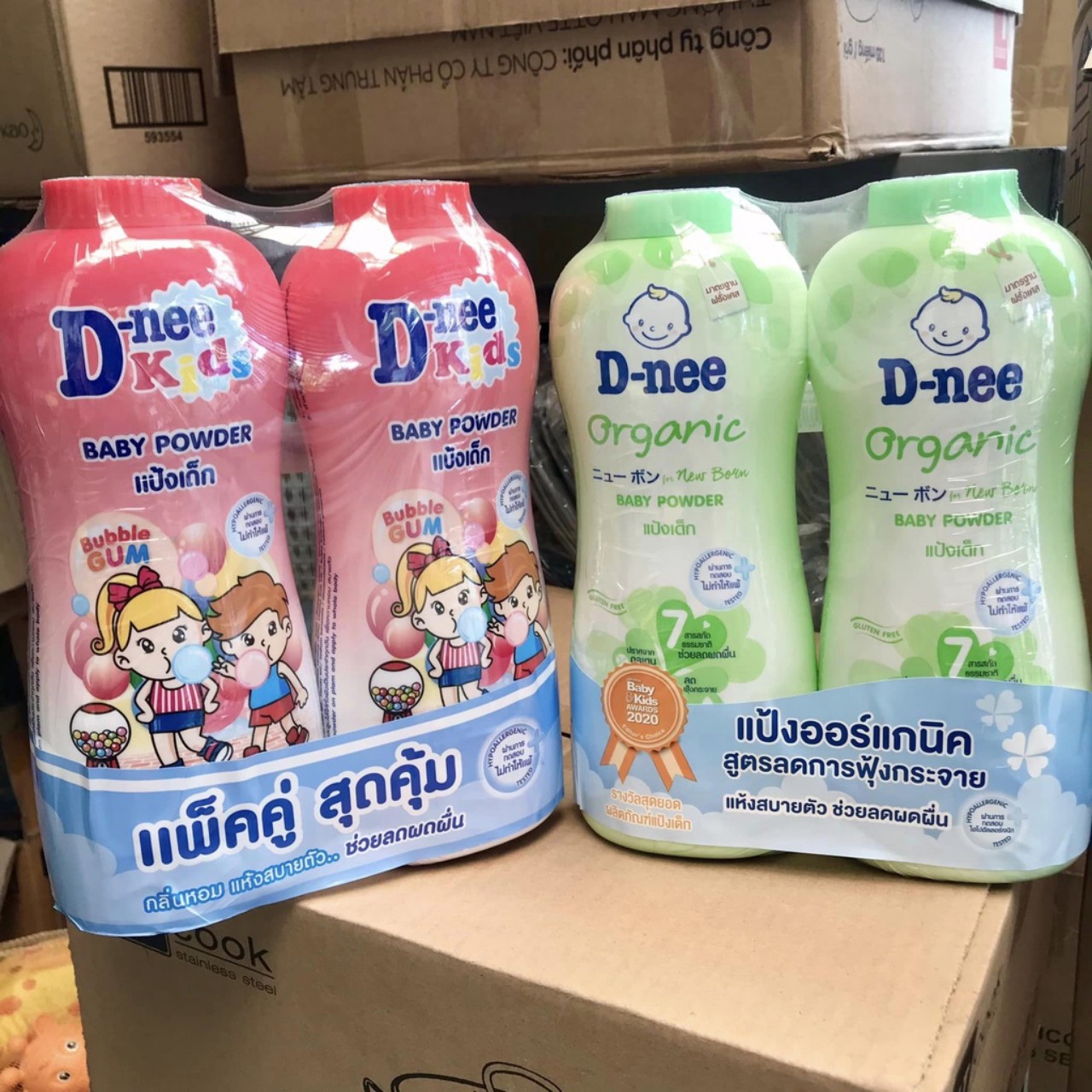Phấn rôm dnee thái lan 380g thơm -khô thoáng - dịu nhẹ da bé dưới 2 tuổi d-nee , d nee