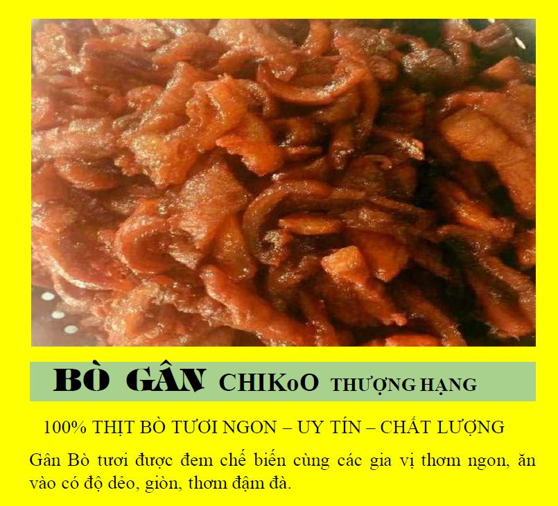 Gân bò dẻo chiko0 ăn là nghiền, túi 100g dẻo thơm