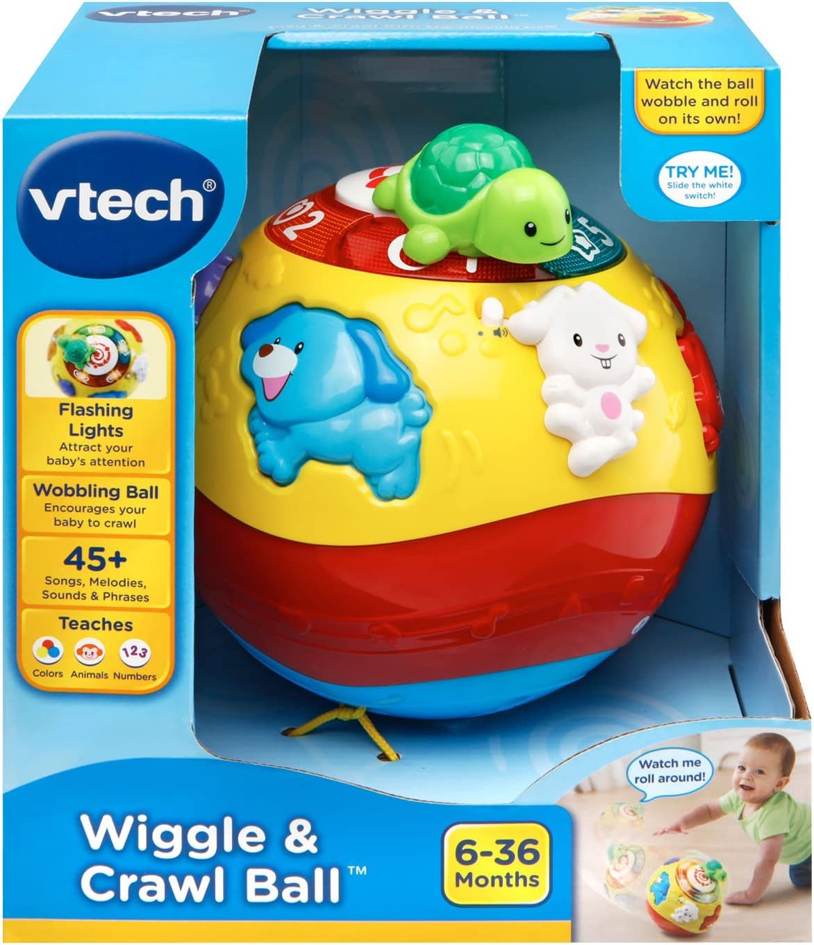 Đồ chơi Vtech - Bóng tập bò cho bé Vtech Wiggle and Crawl Ball