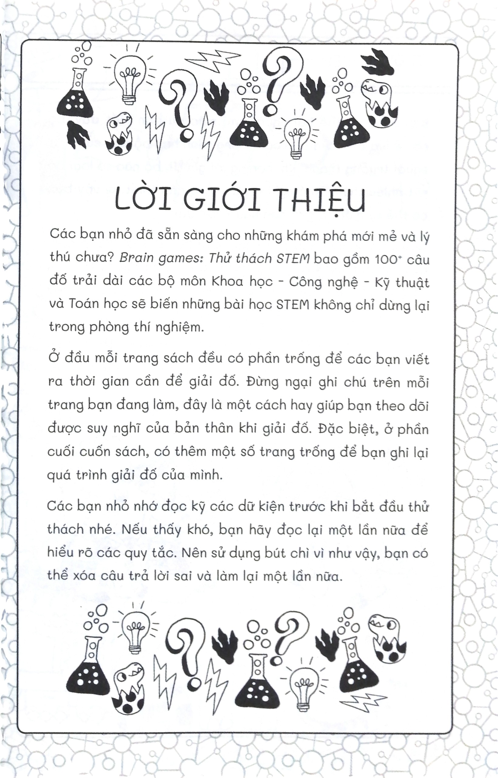 Sách - Thử Thách Stem - 100+ Câu Đố Để Trẻ Sáng Tạo Hơn