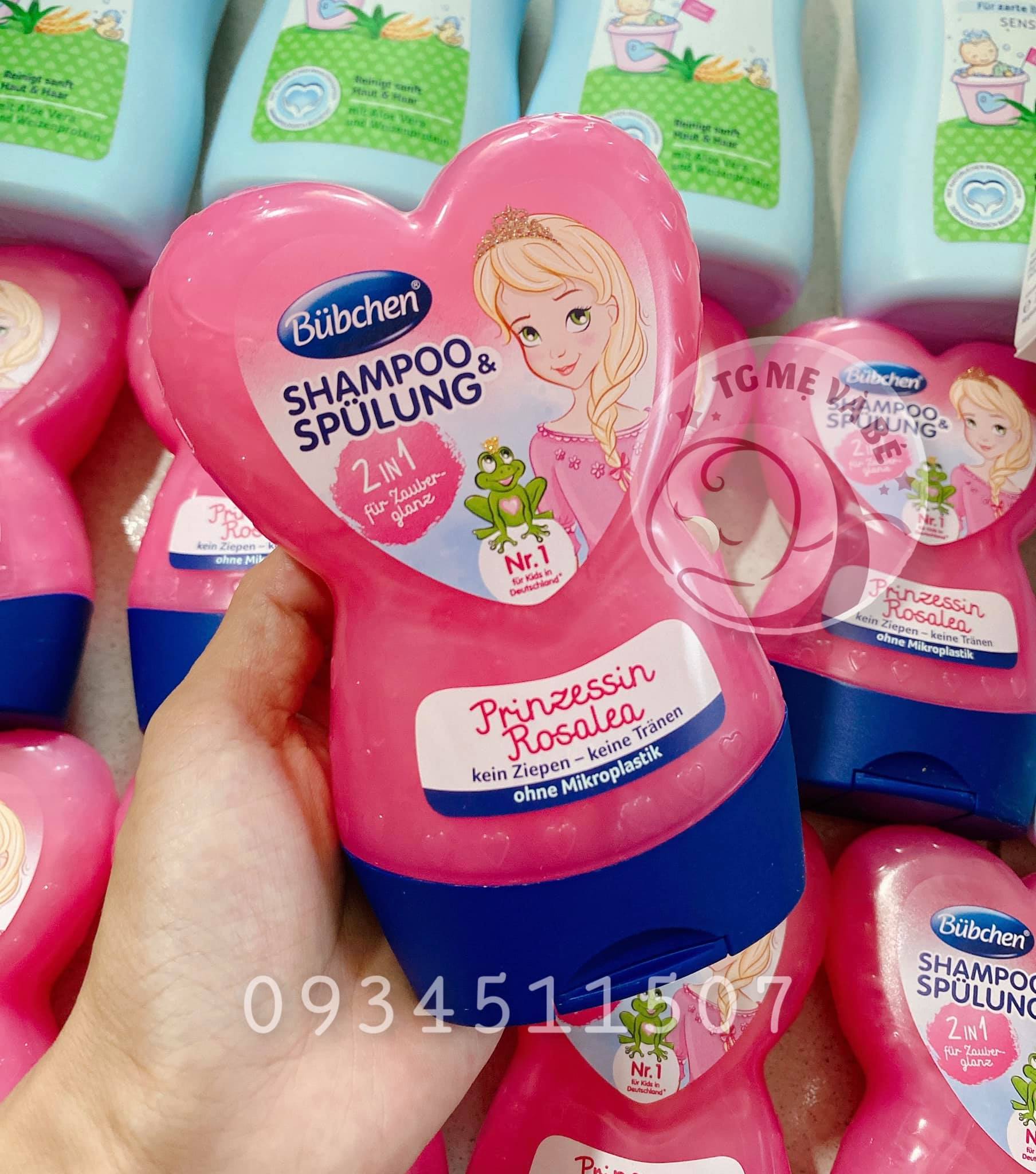 Sữa tắm dầu gội 2in1 Elsa cho bé hiệu Bubchen đủ màu Đức