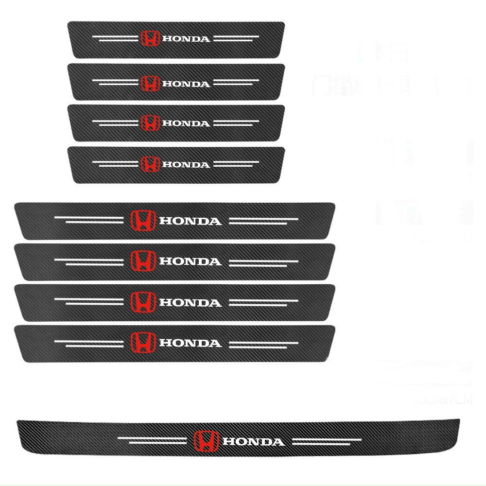 Splint stickers striae carbon anti-scratches protective door sill car/protection trunk car for many cars