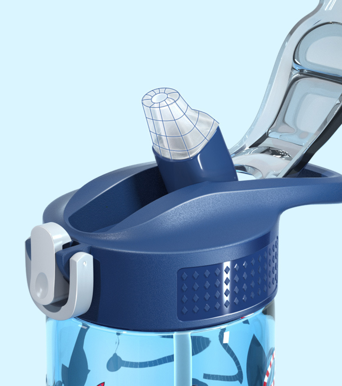 Bình Nước Ống Hút UEK Cao Cấp 500ml