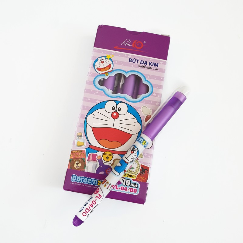 Bút dạ kim beebee FL 04 (hộp 10 chiếc) màu tím