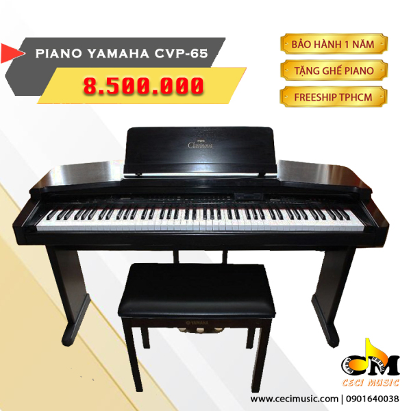 Đàn Piano Yamaha CVP65 hàng nội địa Nhật, 88 phím, bảo hành 12 tháng, tặng kèm ghế Piano trị giá 300,000đ