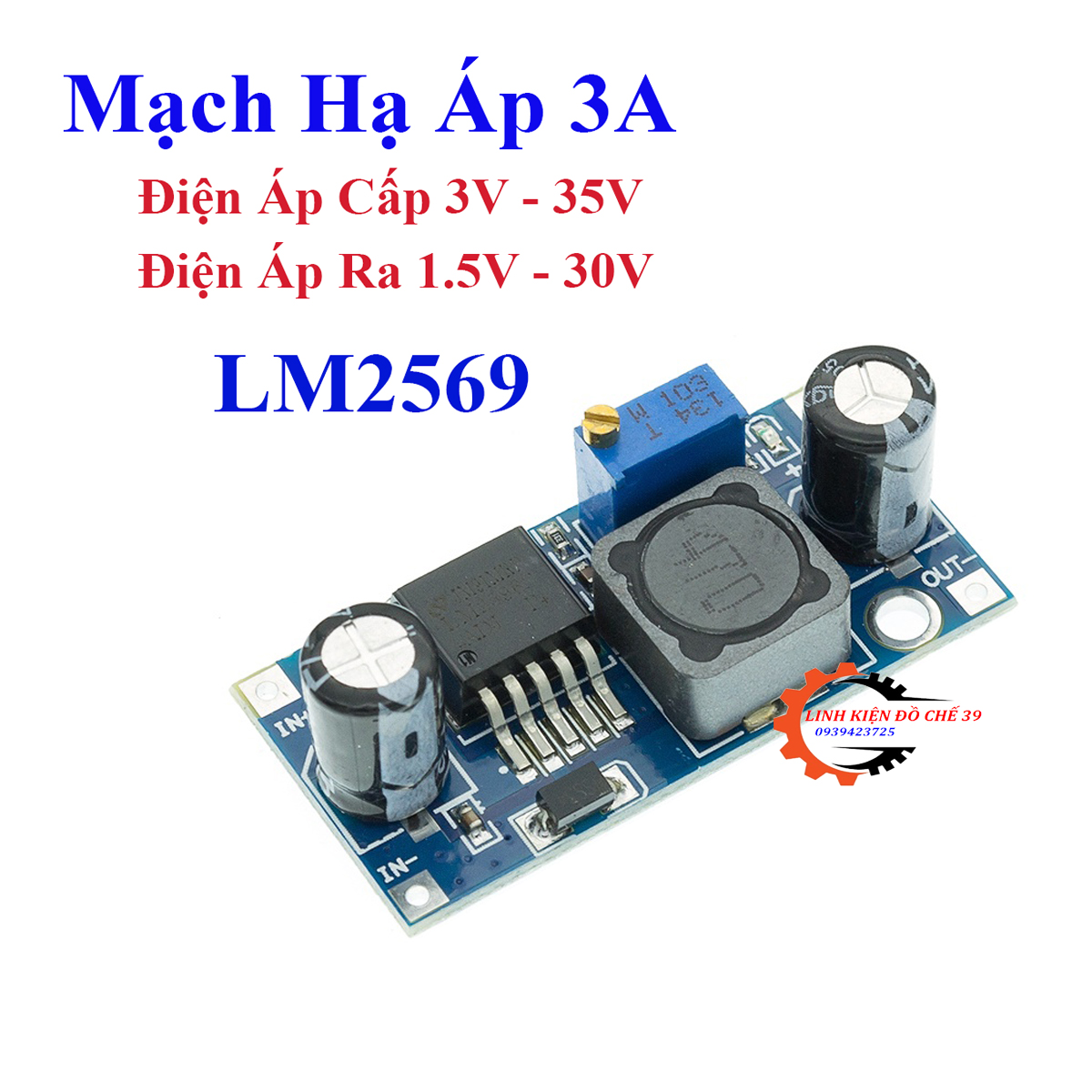 Mạch Hạ Áp, Giảm Áp DC LM2596 3A