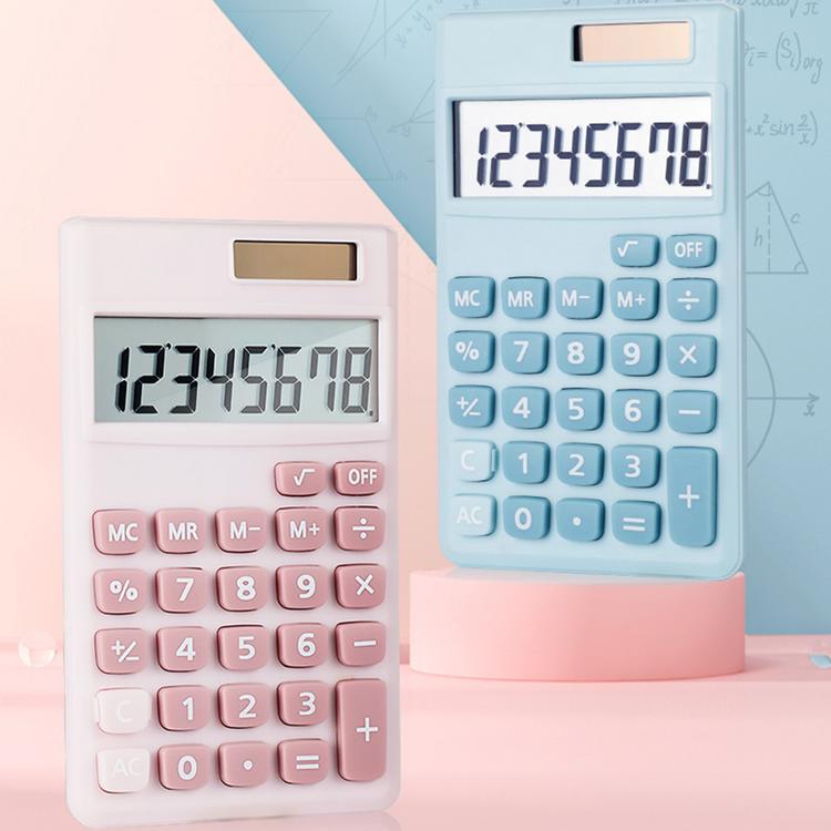 Student Calculator High Sensitivity Calculator with Solar Panel Auto Powered Kids Calculators Solar Basic Calculator for Homes Offices presents