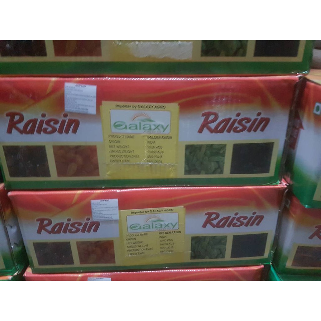 [HCM]Nho khô vàng Raisin Ấn Độ 100gr