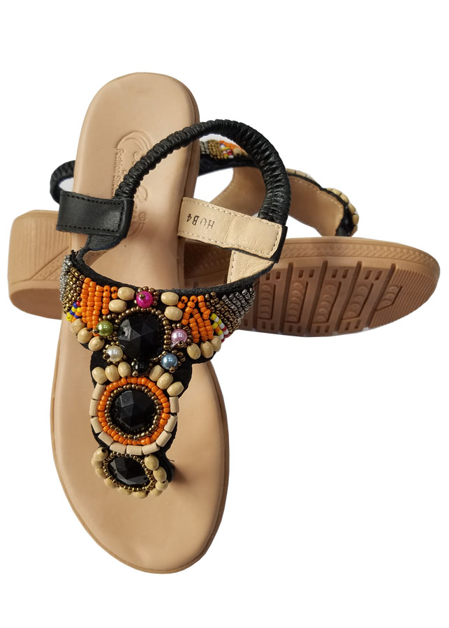 Giày Sandal Nữ Quai Kẹp BIGGBEN Da Bò Thật SDNB52