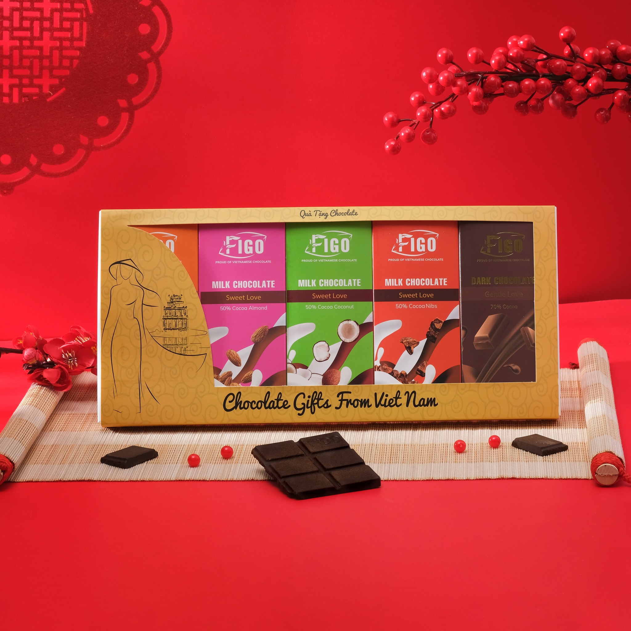 Set quà tặng tết Chocolate Figo siêu ngon