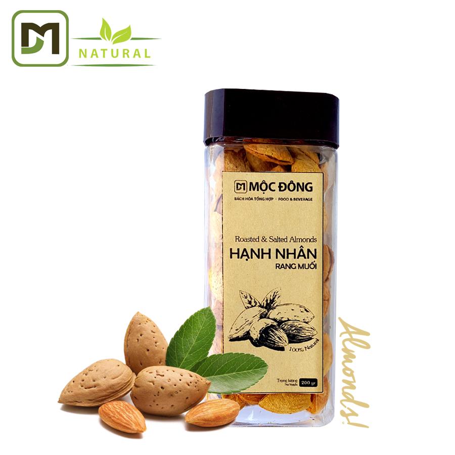 Hạnh nhân rang muối - Hủ 200gr Mộc Đông - Ăn ngon bỗ dưỡng chất lượng
