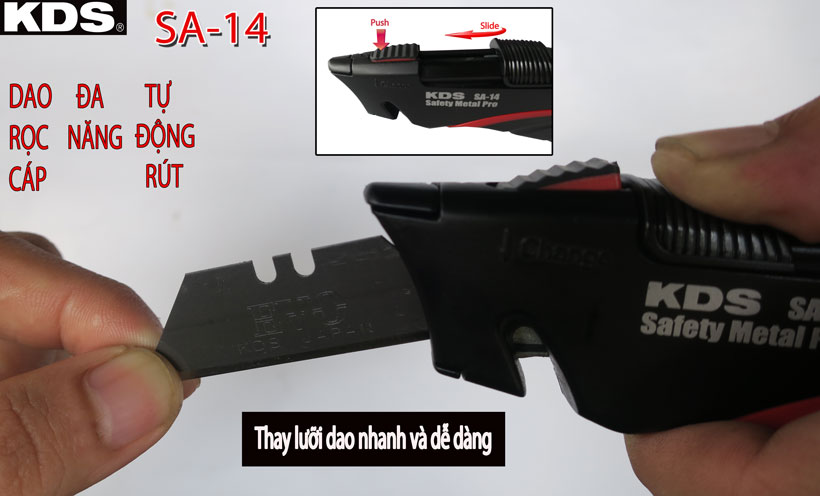 Dao rọc cáp đa năng tự động rút KDS SA-14