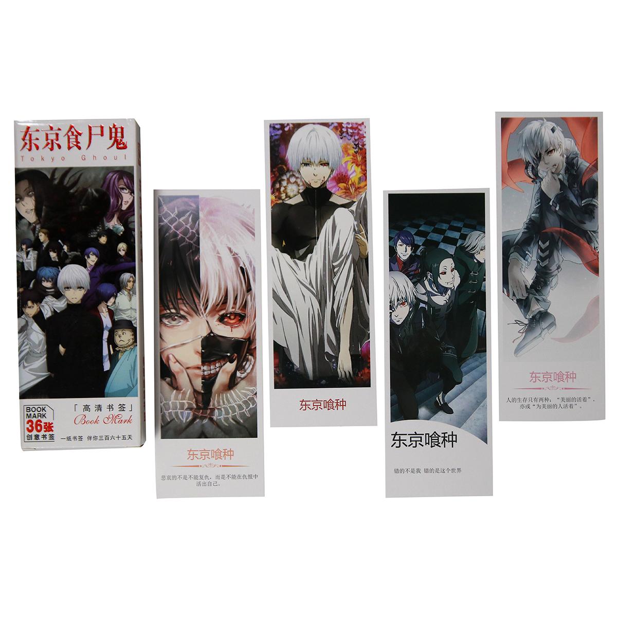 Hộp ảnh Bookmark Tokyo Ghoul 36 tấm in hình anime