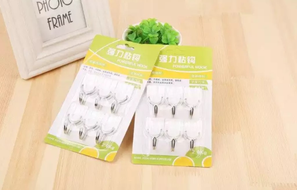 Vỉ 6 Móc Dán Tường MOC01 Cho Vật Dụng Nhẹ