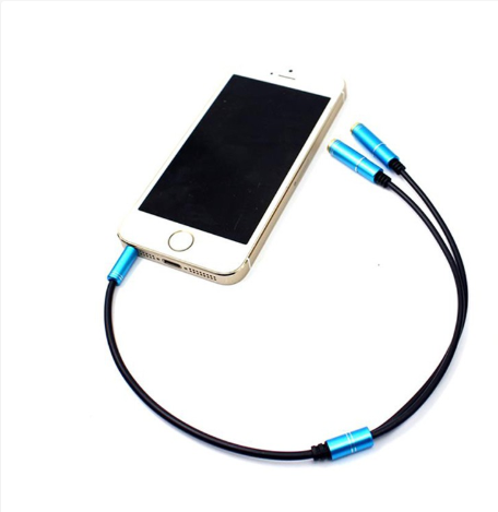 Cáp Chia Audio 1 Ra 2 (Tai Nghe Và Mic) Chuẩn 3.5mm Dây Dài 38cm