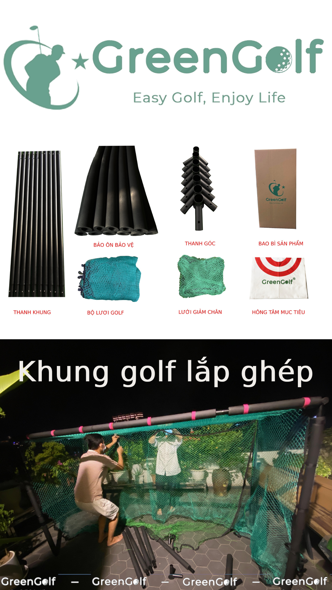 Greeting golf original 2.5x2.5x1m high size swing golf training Net frame