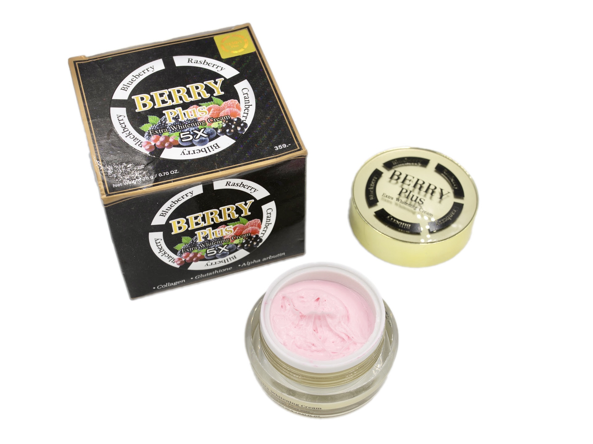 Kem berry plus extra whitening cream 5x thái lan dưỡng trắng mờ nám 20gr