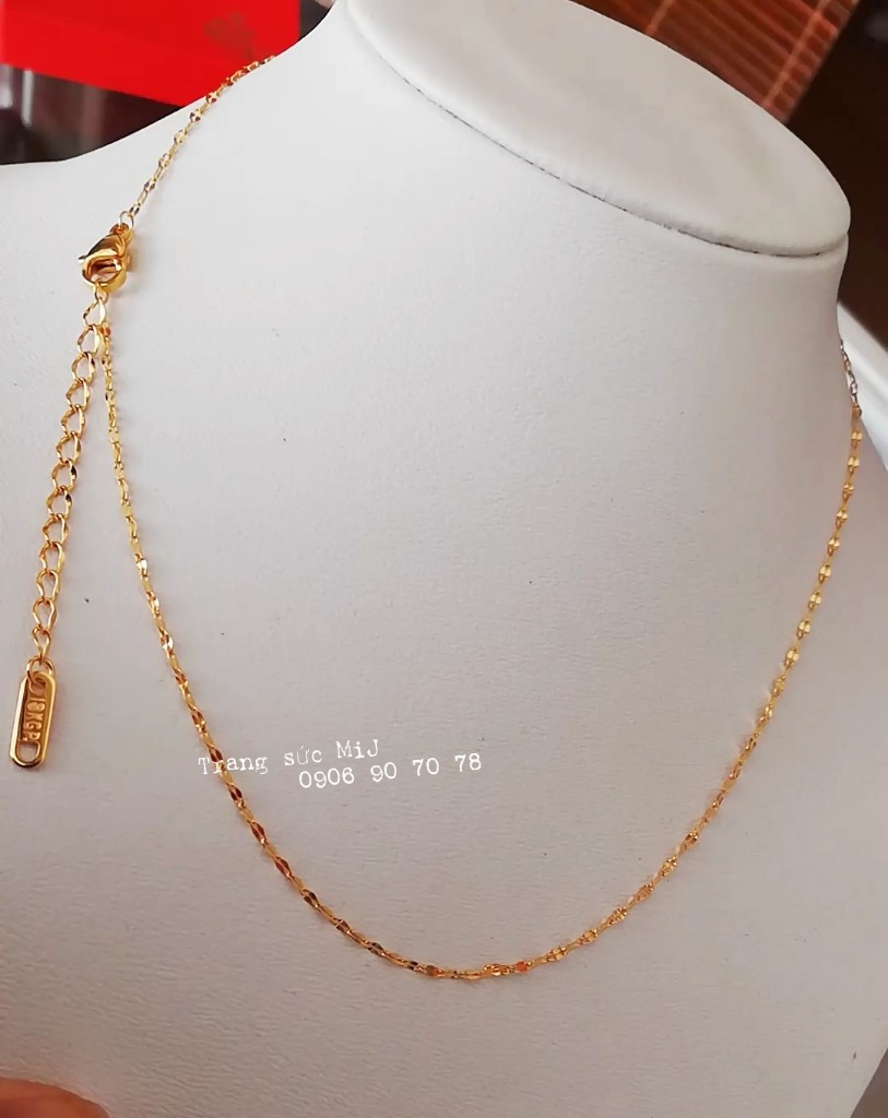 Dây chuyền titan xoắn mảnh