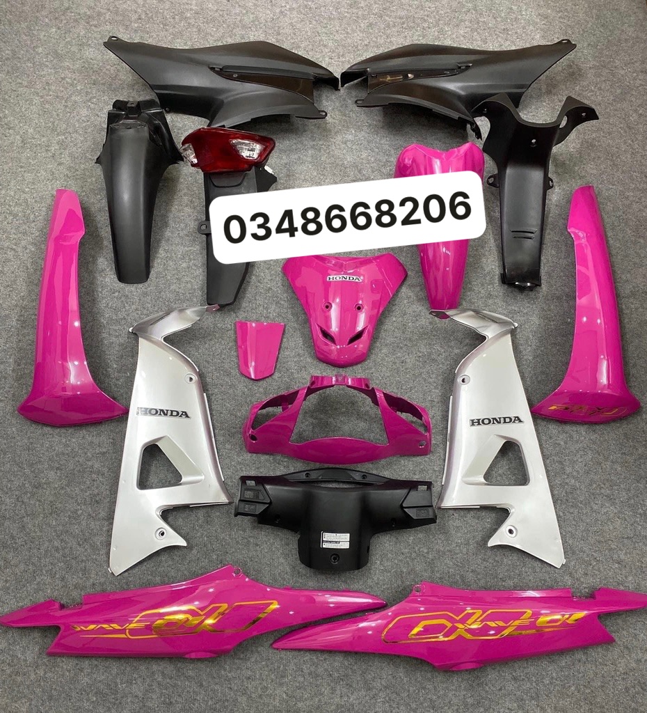 BỘ VỎ NHỰA Wave Alpha 100 - Wave 50cc - Wave Rs ( kèm tem ) MÀU ĐỘ