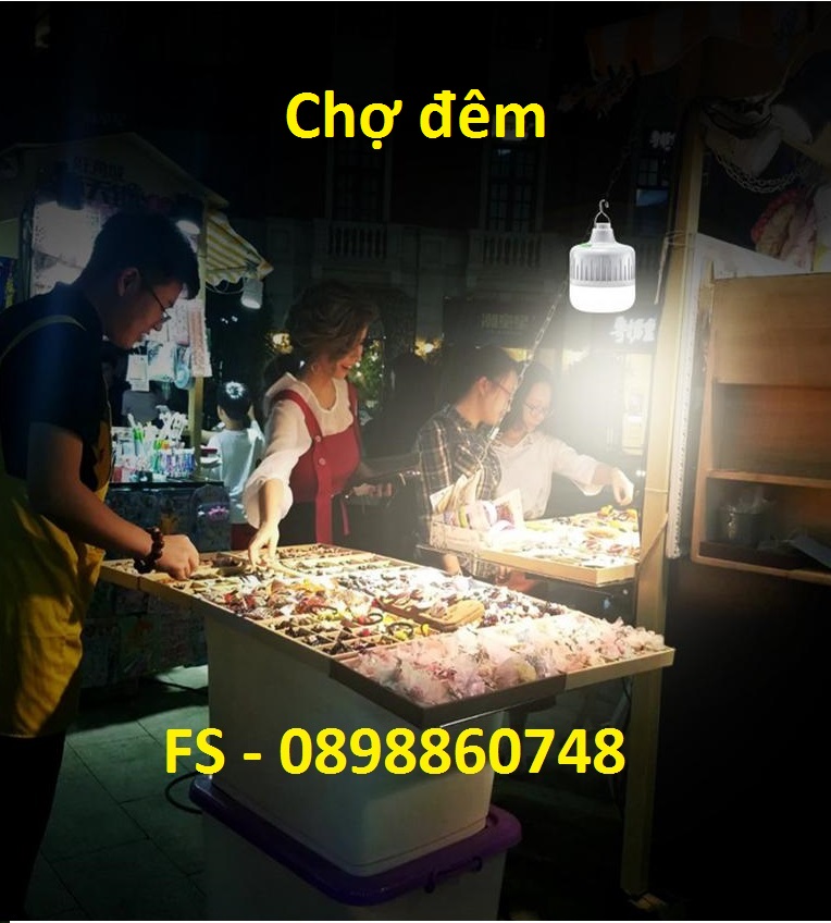Bóng đèn LED sạc tích điện 200w 3 chế độ(6-8H) - siêu sáng
