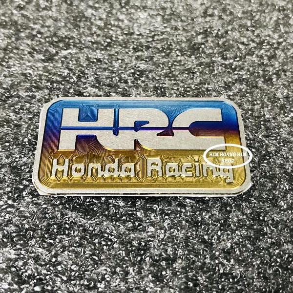 Tem Titanium logo HRC gắn các loại Xe Máy