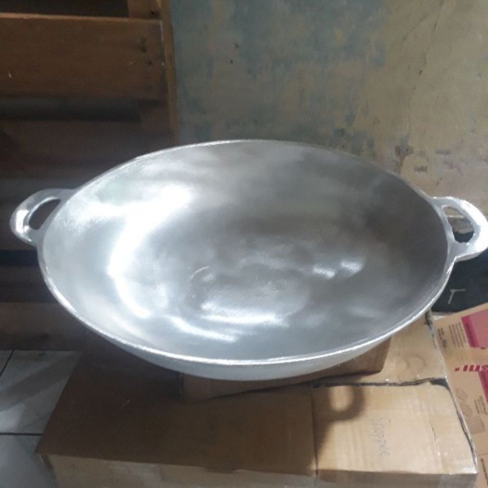 Chảo gang đáy vũng chiên bánh xèo dk30cm