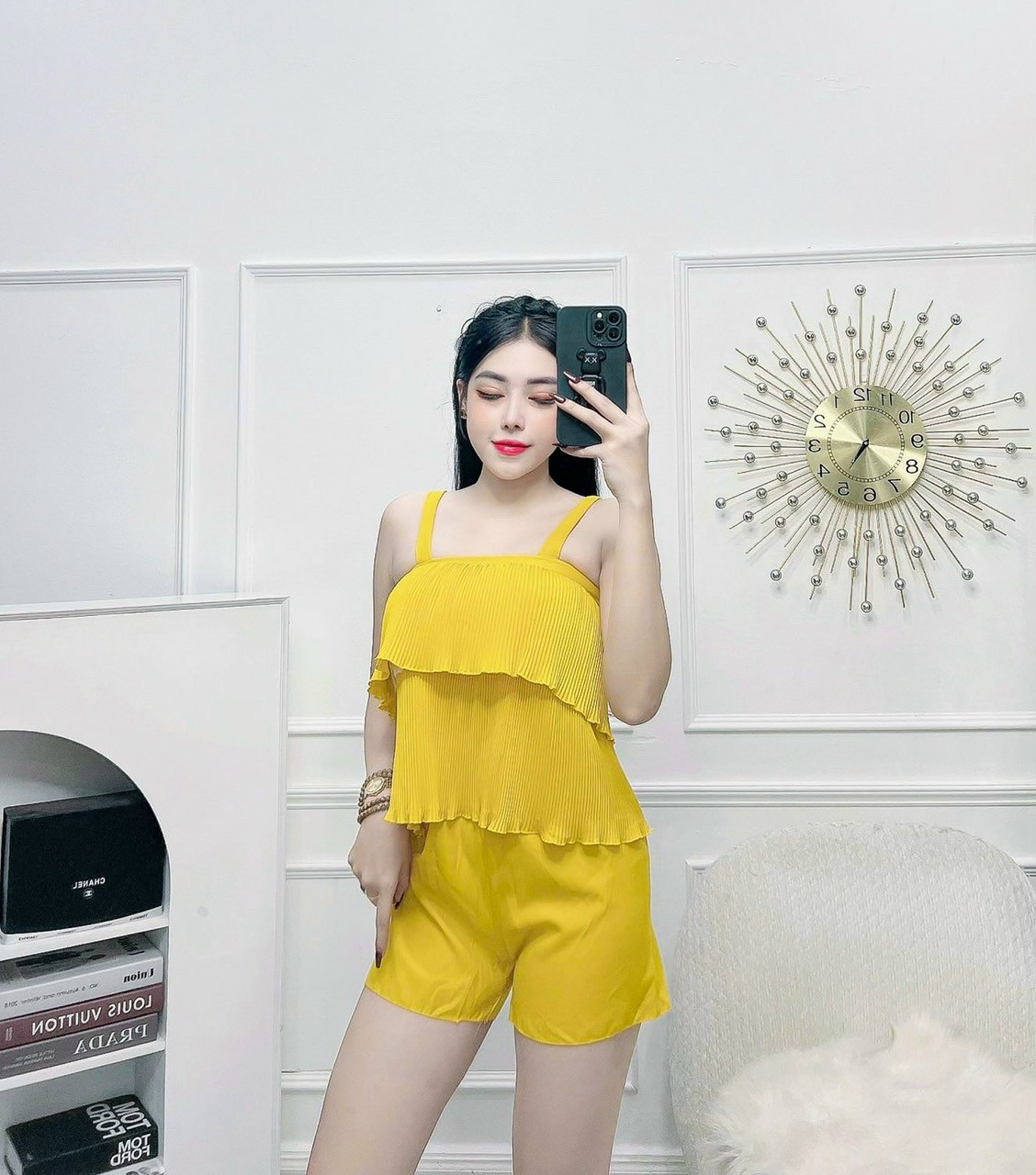 Đồ bộ ngủ đùi thun tơ hoa mềm mát co giãn size 70kg