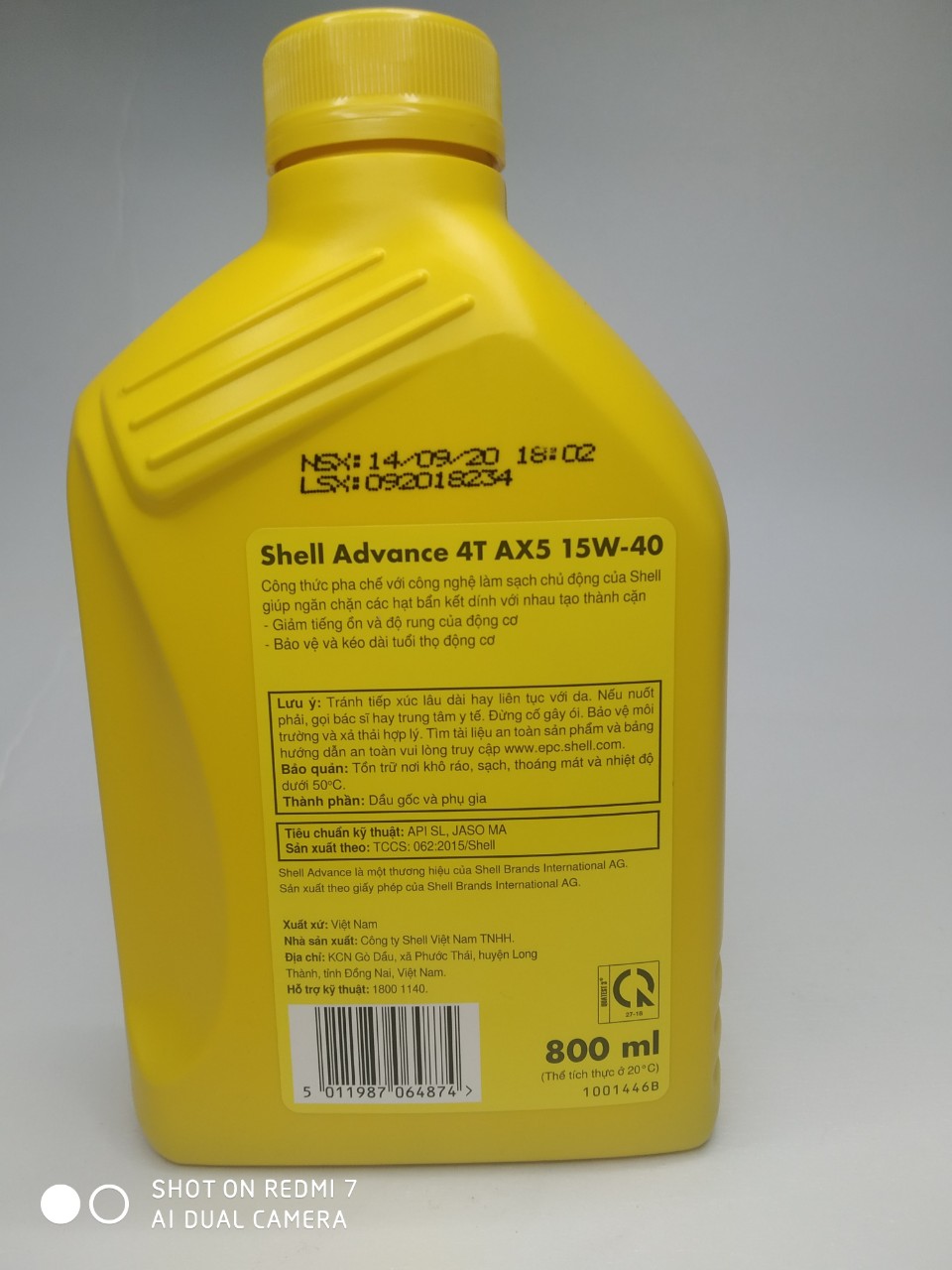 Shell Advance AX5 15W40,NHỚT CHO XE SỐ