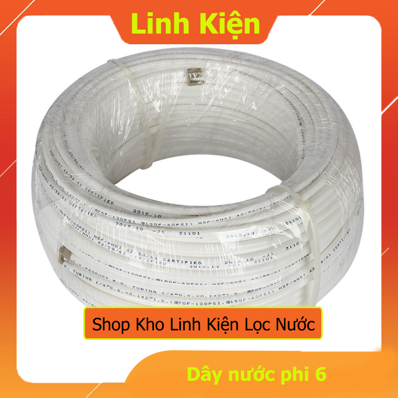 [HCM]Dây Dẫn Máy Lọc Nước RO Phi 6 (bán theo mét)
