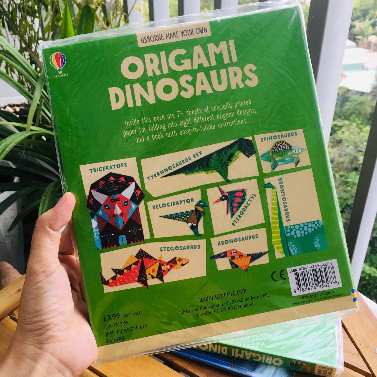 Sách - Usborne books | Origami Dinosaurs
