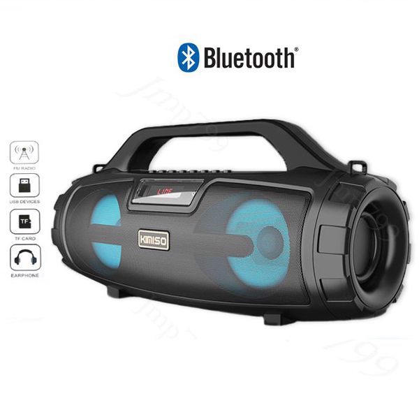 Loa karaoke xách tay KIMISO KM-S3 cực hay có jack cắm micro 6.5mm - tích hợp chế độ EQ (đen) + Tặng micro có dây - Nhất Tín Computer