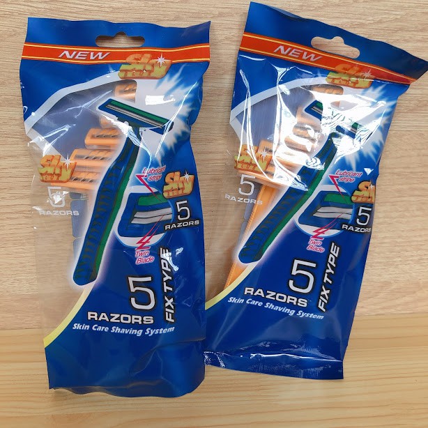 Bịch 5 dao cạo râu 2 lưỡi RAZORS