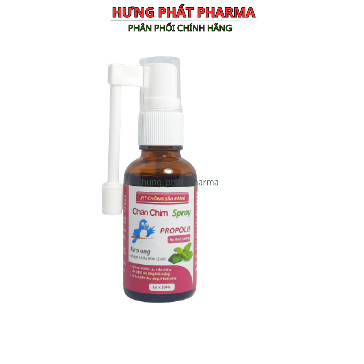 Xịt chống sâu răng Chân chim Spray - giảm đau răng , ê buốt (Lọ 30ml )