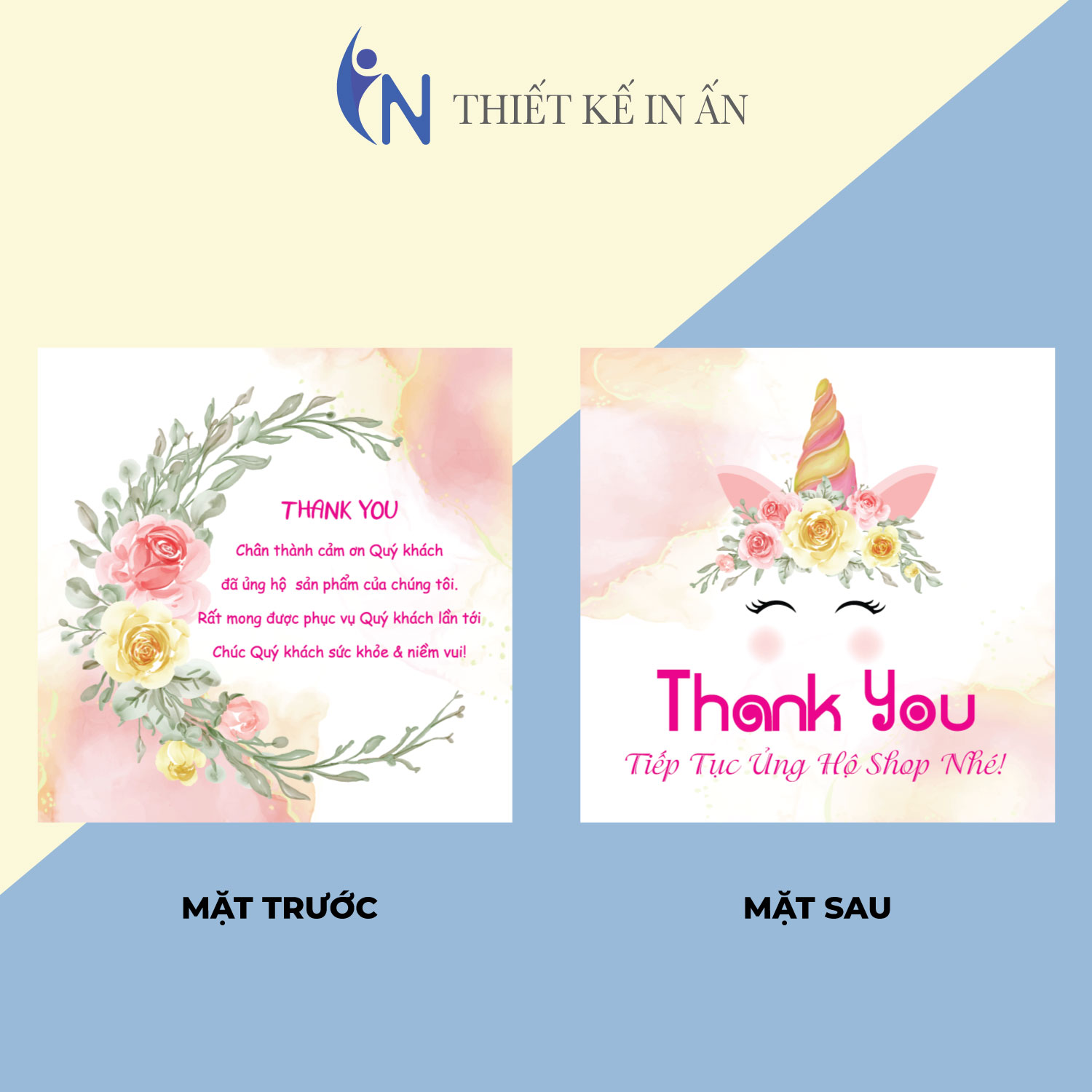 Combo 100 thẻ cảm ơn, thiệp cám ơn gửi kèm gói shipcod
