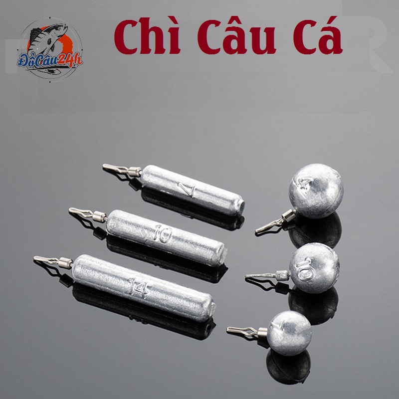Chì Câu Cá Có Khuyên Nhiều Size Lựa Chọn