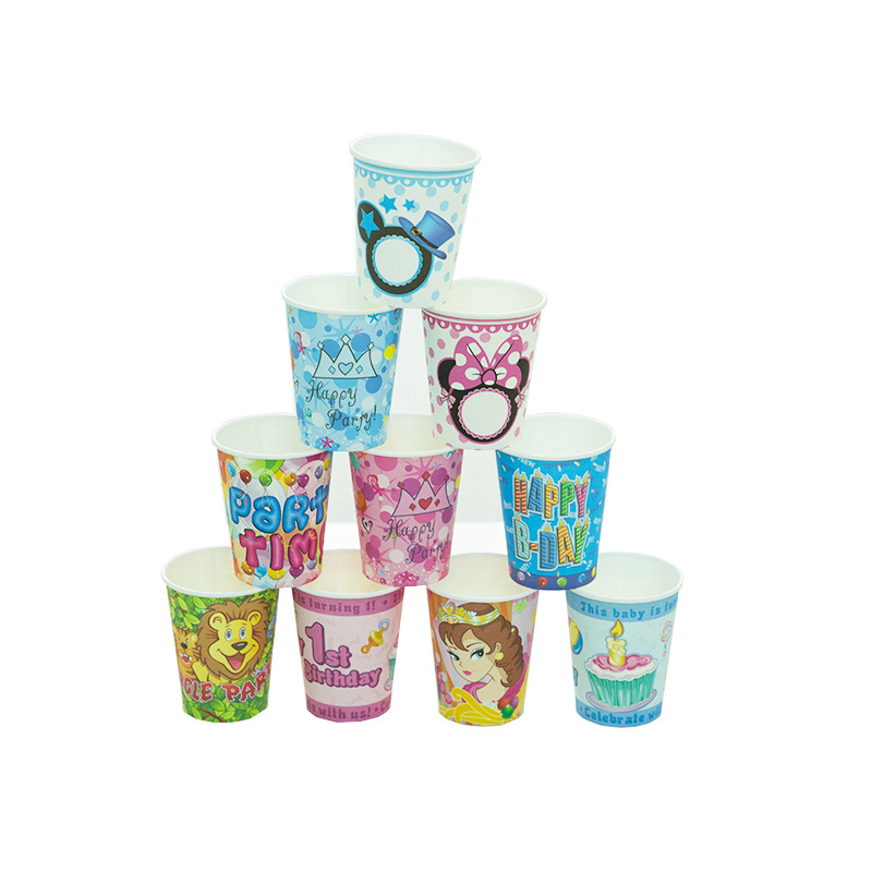 Set 6 Cốc Sinh Nhật Ly Giấy Sinh Nhật Chấm Bi