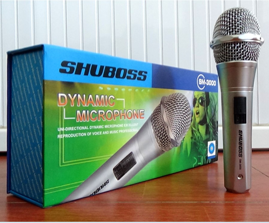 Micro karaoke | micro karaoke có dây cao cấp,micro có dây shuboss sm 3000, thỏa thích cùng dam mê chất âm nhẹ nhạy.