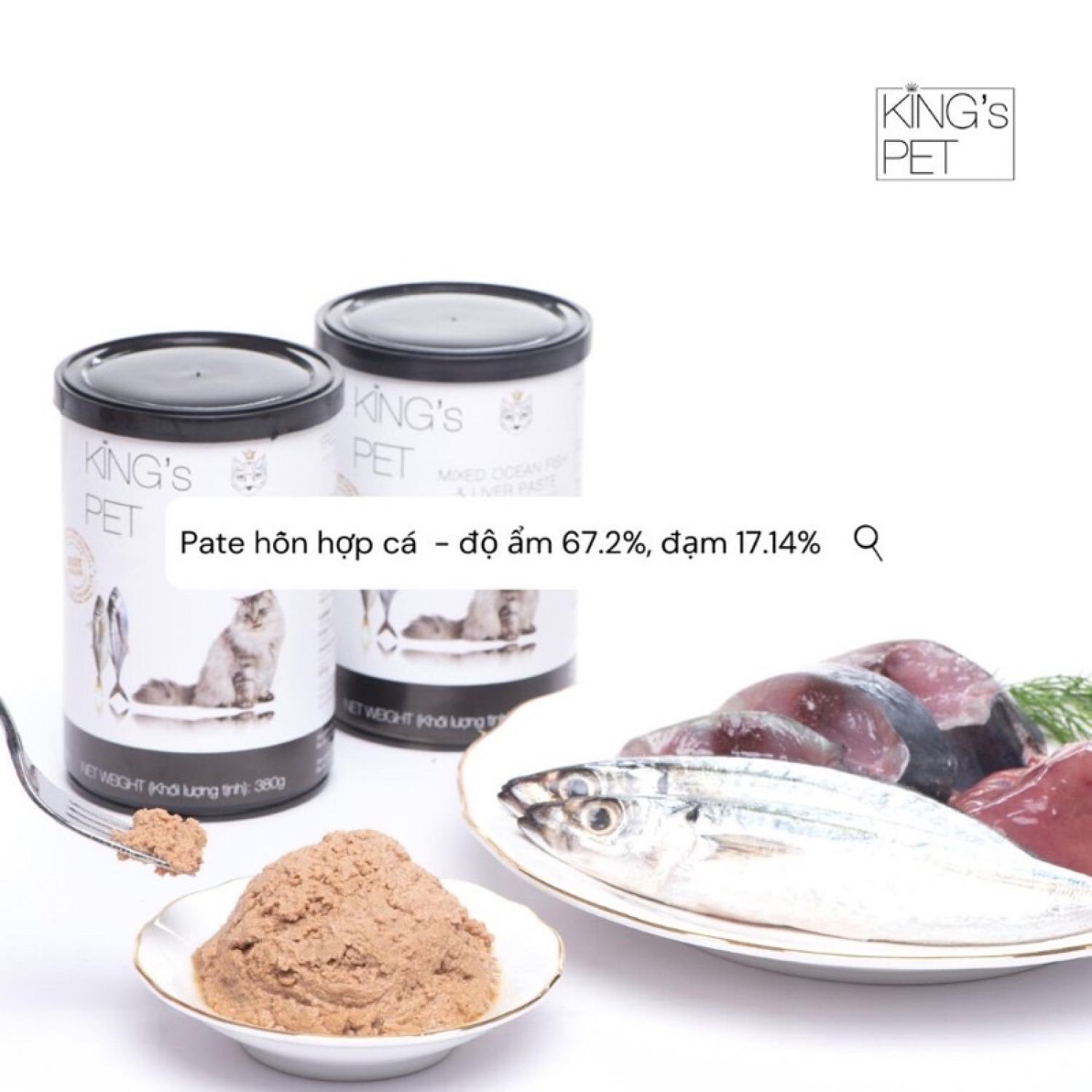 [ Lon 380gr ] Pate tươi King’s Pet cho chó mèo 🐶🐱