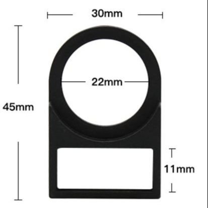 Mác ghi tên đèn báo, nút nhấn phi 22 - Bộ 10 cái