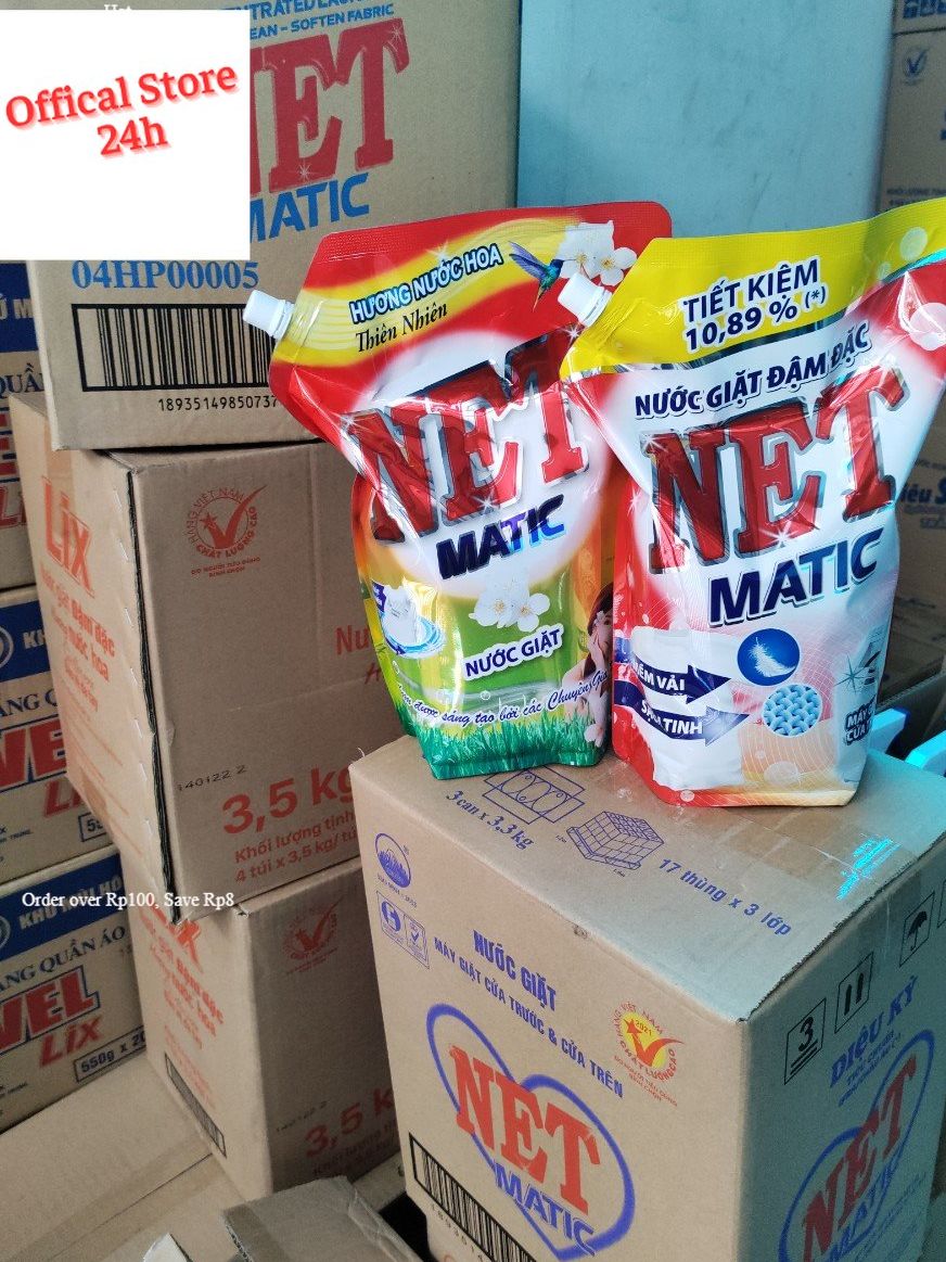 Túi Nước giặt đậm đặc NET Matic 2,4kg