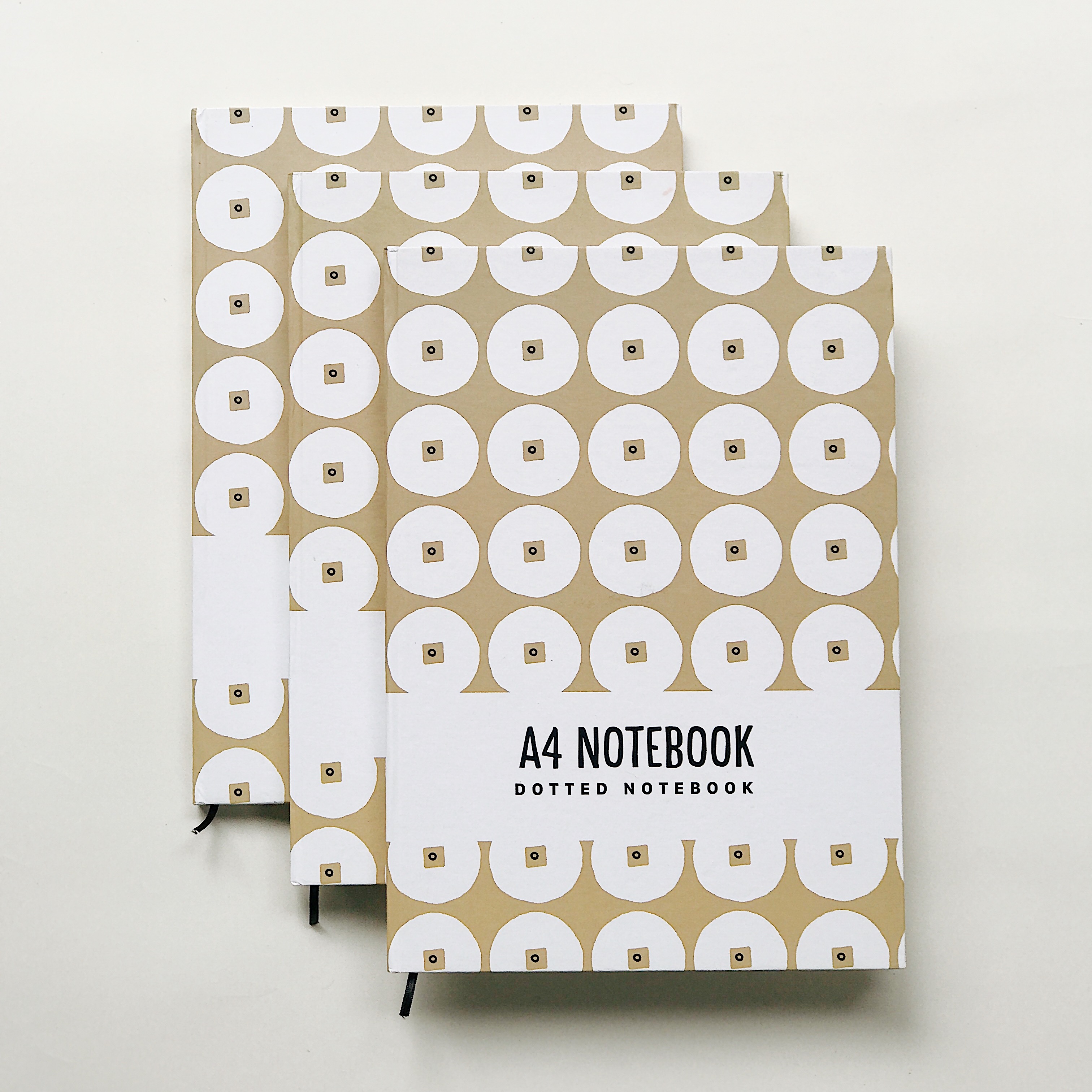 Sổ tay A4 Crabit - Dotted Notebook - Đồng xu nâu