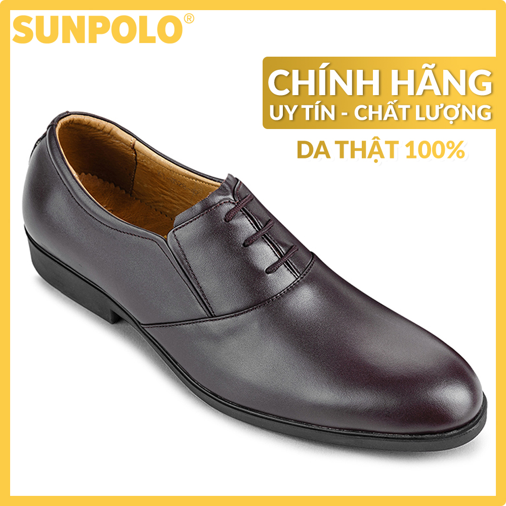 Men formal leather shoes sunpolo sukt0528dn