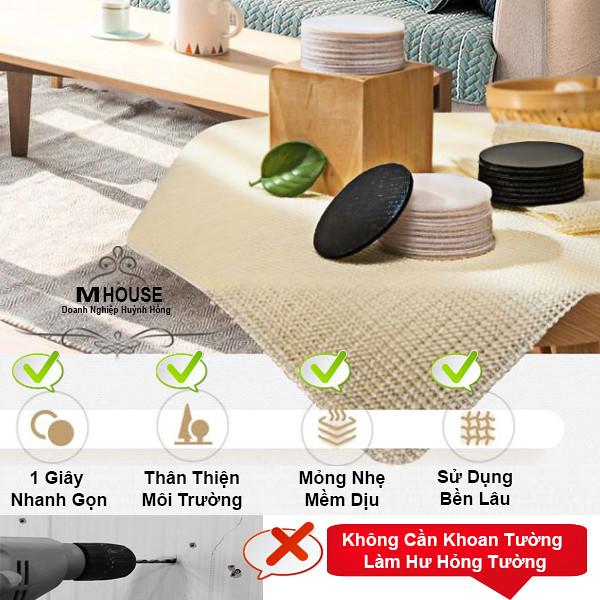 Combo 5 Miếng Dán Cố Định Tấm Thảm Băng Dán Đồ Vật Đa Năng