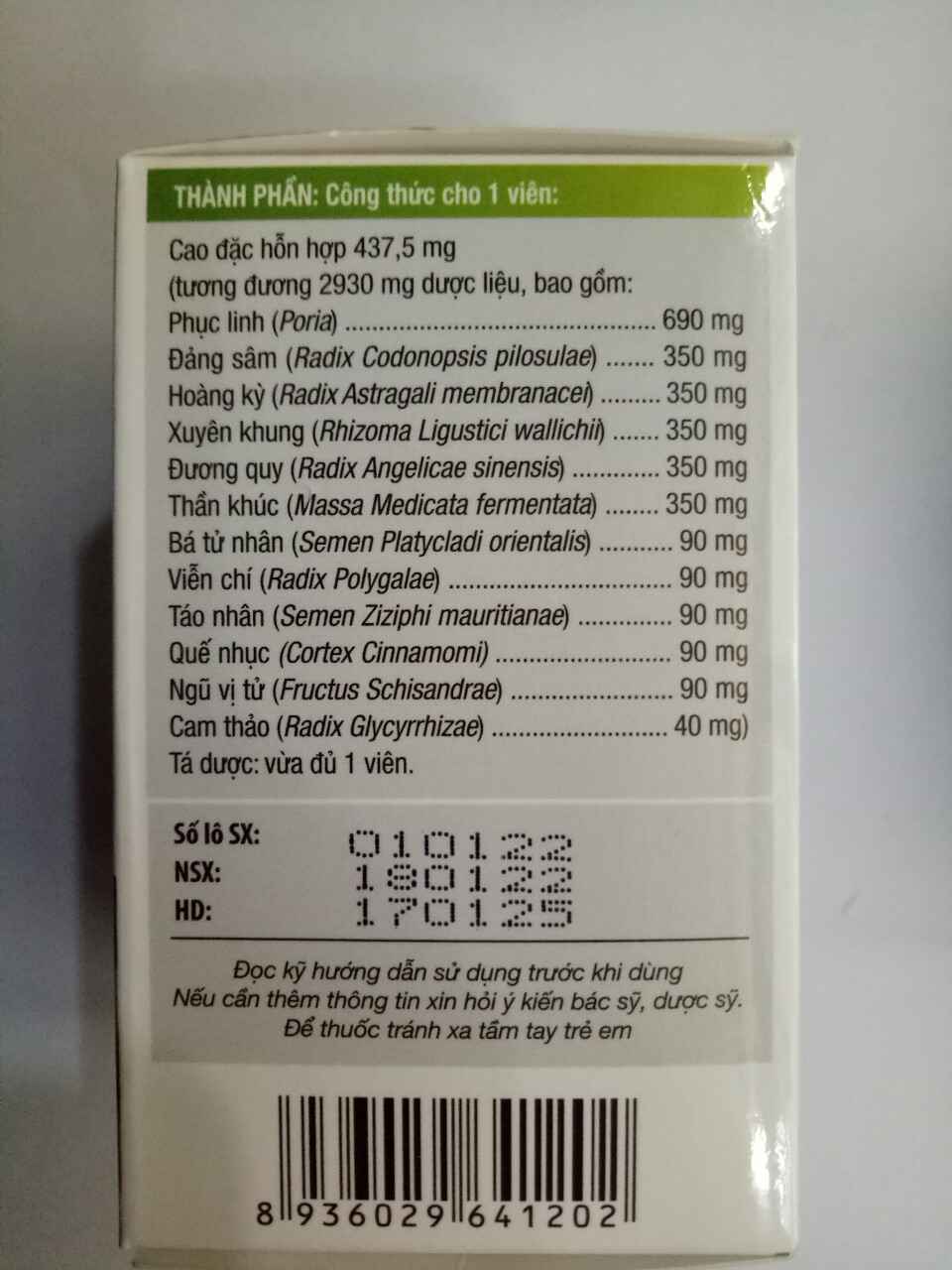 Dưỡng Tâm An Thần PV
