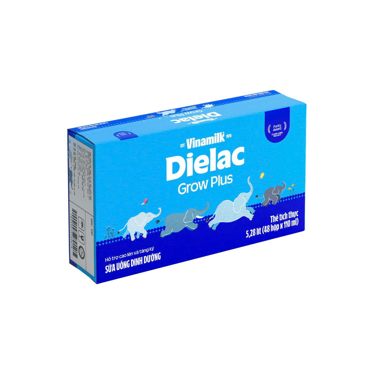 Lốc 4 hộp Sữa bột pha sẵn Dielac Grow Plus 110ml