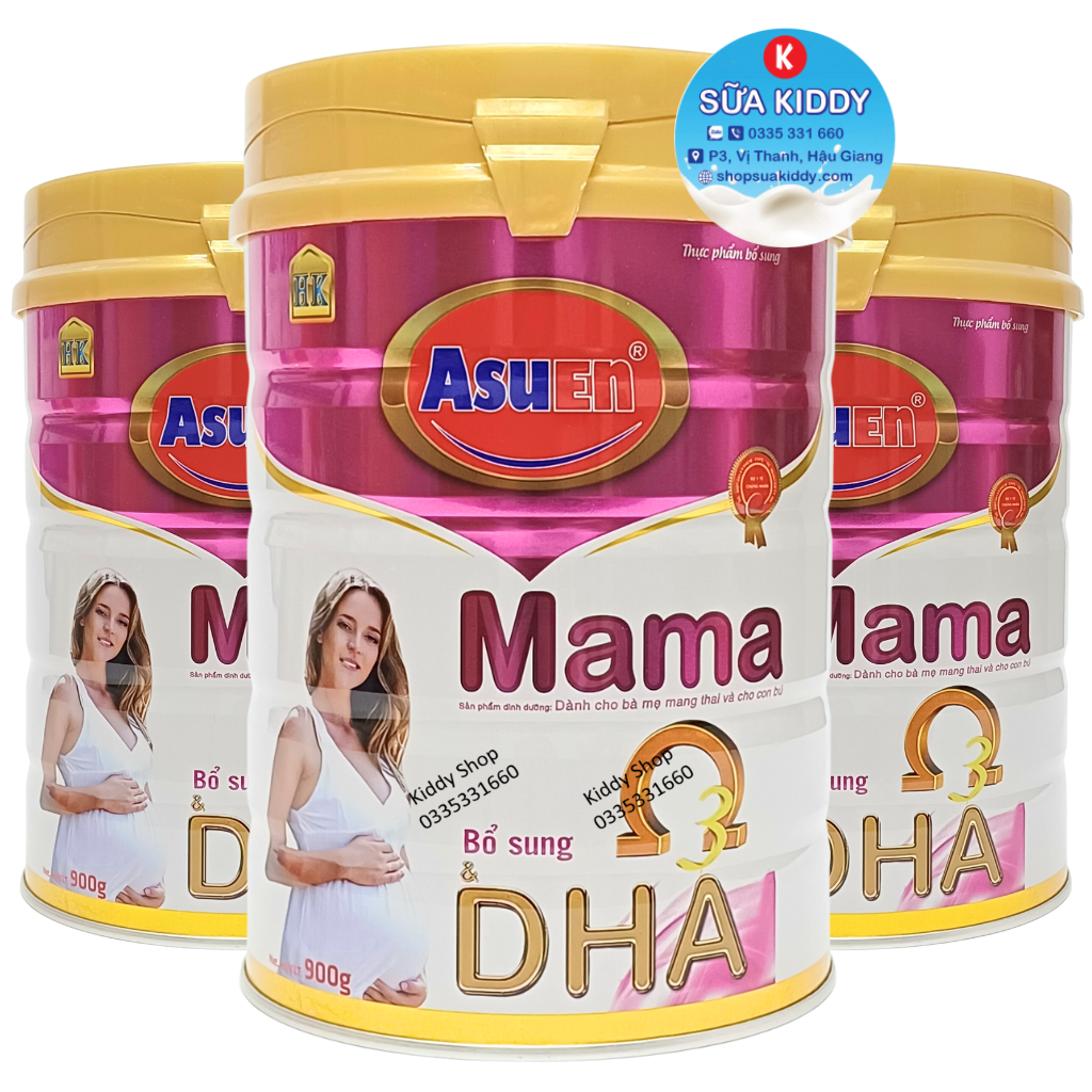 Sữa bầu Asuen Mama 900g dành cho bà mẹ mang thai và cho con bú date luôn