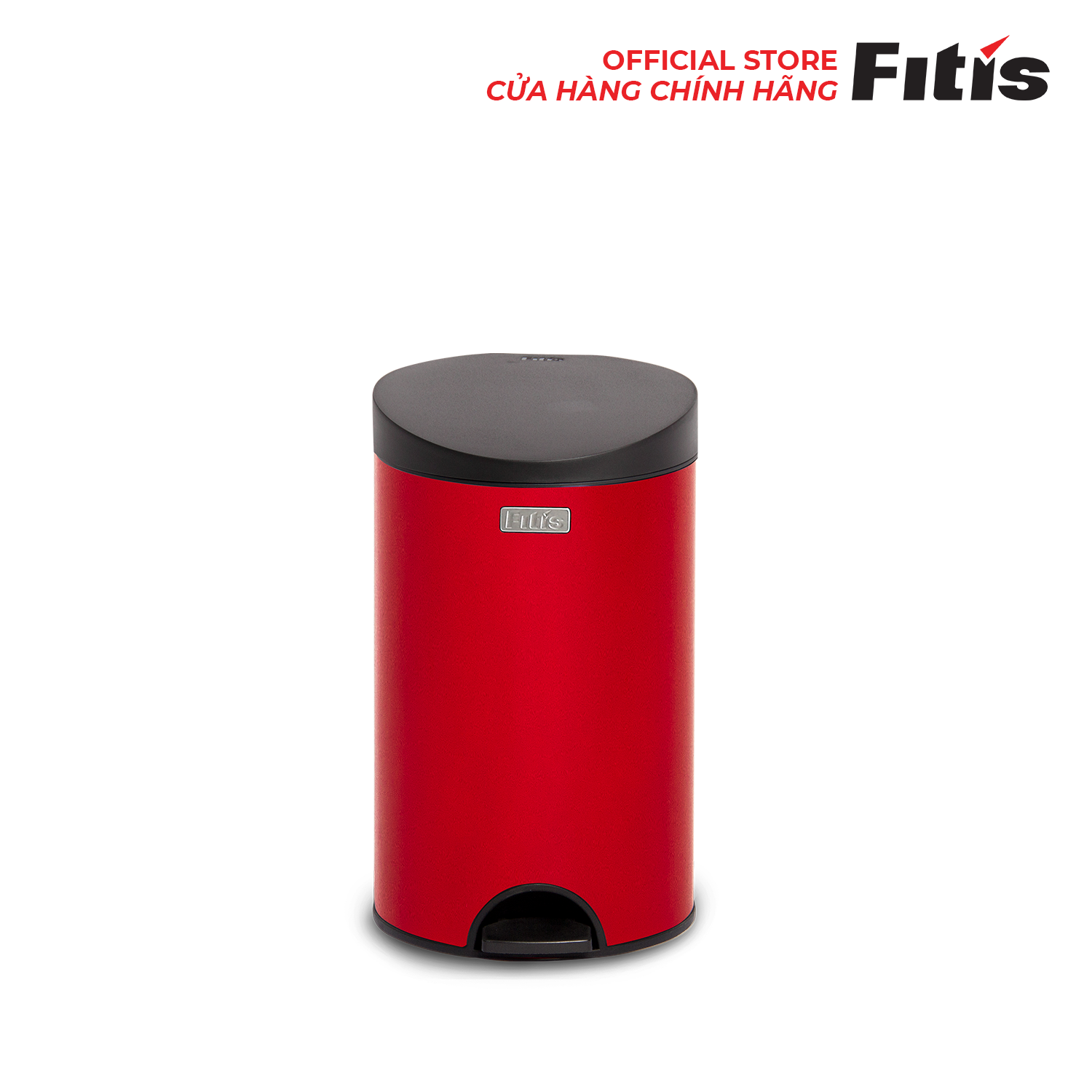 Thùng Rác Fitis Premium - Tròn Đạp Thấp (12L)