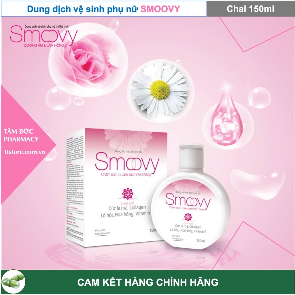 Smoovy 150ml - dung dịch vệ sinh phụ nữ smoovy