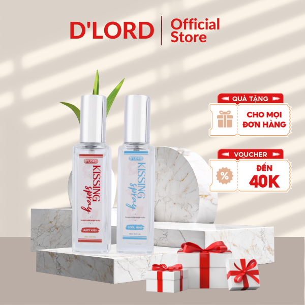 Xịt thơm miệng kissing spray d'lord hương trái cây bạc hà the mát chai 20ml