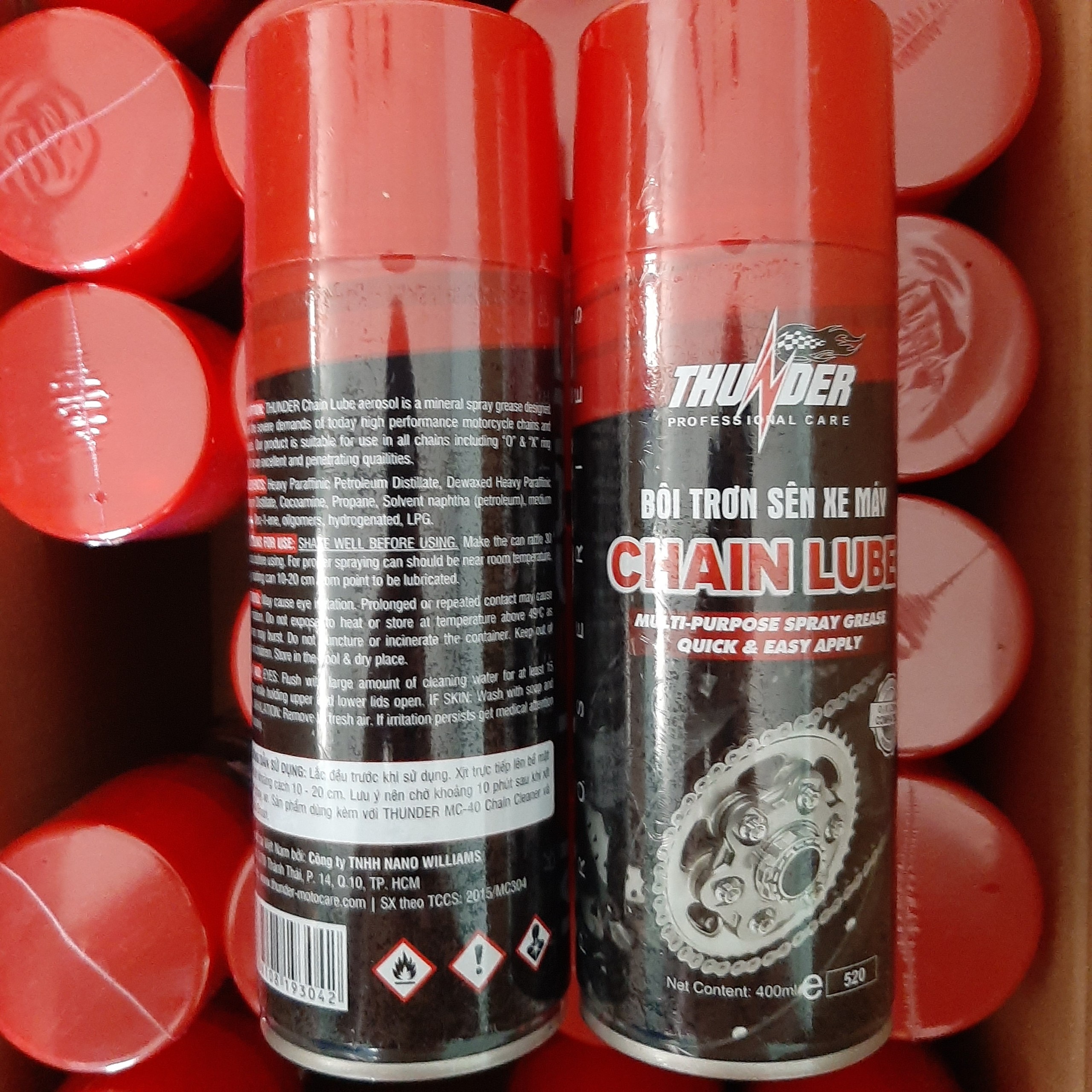 Chai xịt dưỡng sên Thunder Chain Lube 400ml